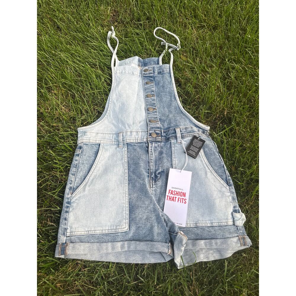 NEW Celebrity Pink Denim Bibs Sz medium